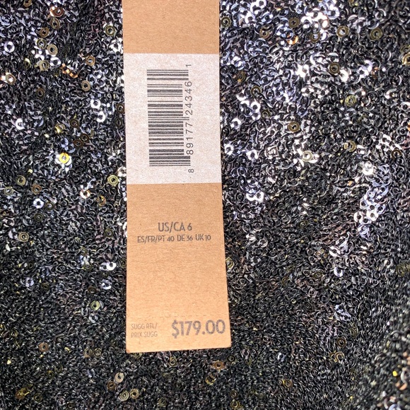 Rachel Roy Sequined Cold-Shoulder Midi Dress - Picture 9 of 9